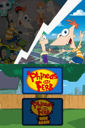 Phineas and Ferb - 2 Disney Games (Europe) (En,Fr,De,Es,It,Nl) (NDSi Enhanced) screen shot title